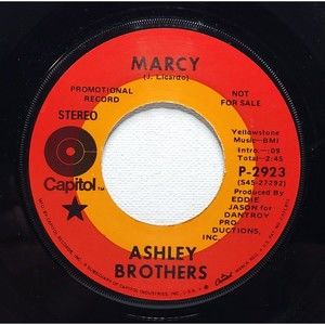 Ashley Brothers Promo 45 Marcy / It's Been So Long on Capitol M- Rock